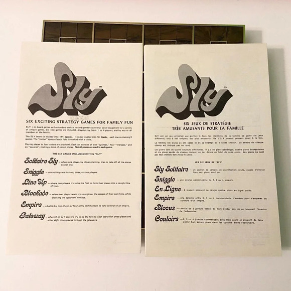 Vintage 1975 Sly Board Game Bilingual Fireside Game From Amway  Complete - Picture 7 of 10